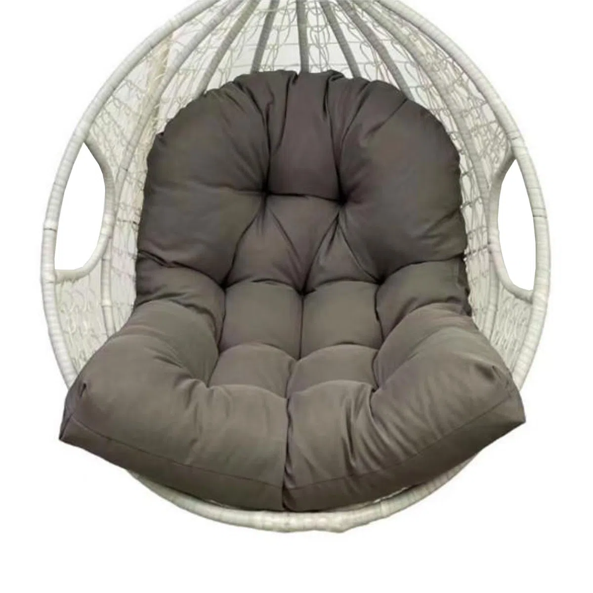 Cojín para Silla Columpio Suave para Patio para Exterior, Interior Huevo, Cesta Colgante Silla Cojín para Silla de Huevo, Muebles Suaves para Interior y Exterior Reclinable (Color : Dark Gray