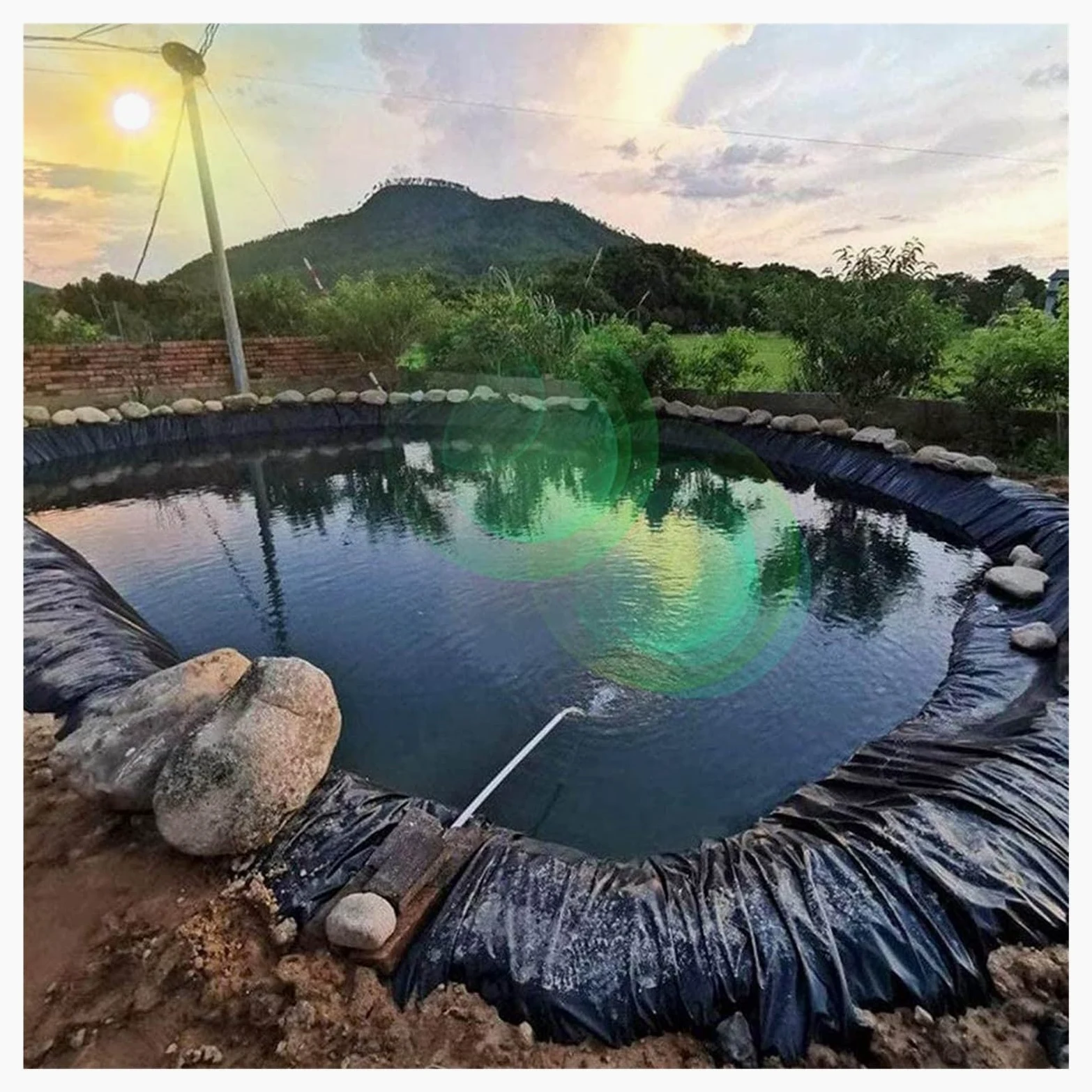 Lámina De PVC Lona Estanque Negro Revestimiento Estanque Resistente Estanques De Peces Revestimiento Preformado Membrana para Alberca De Jardín Fuentes Koi Pond Liner (Size : 1.5x10m)