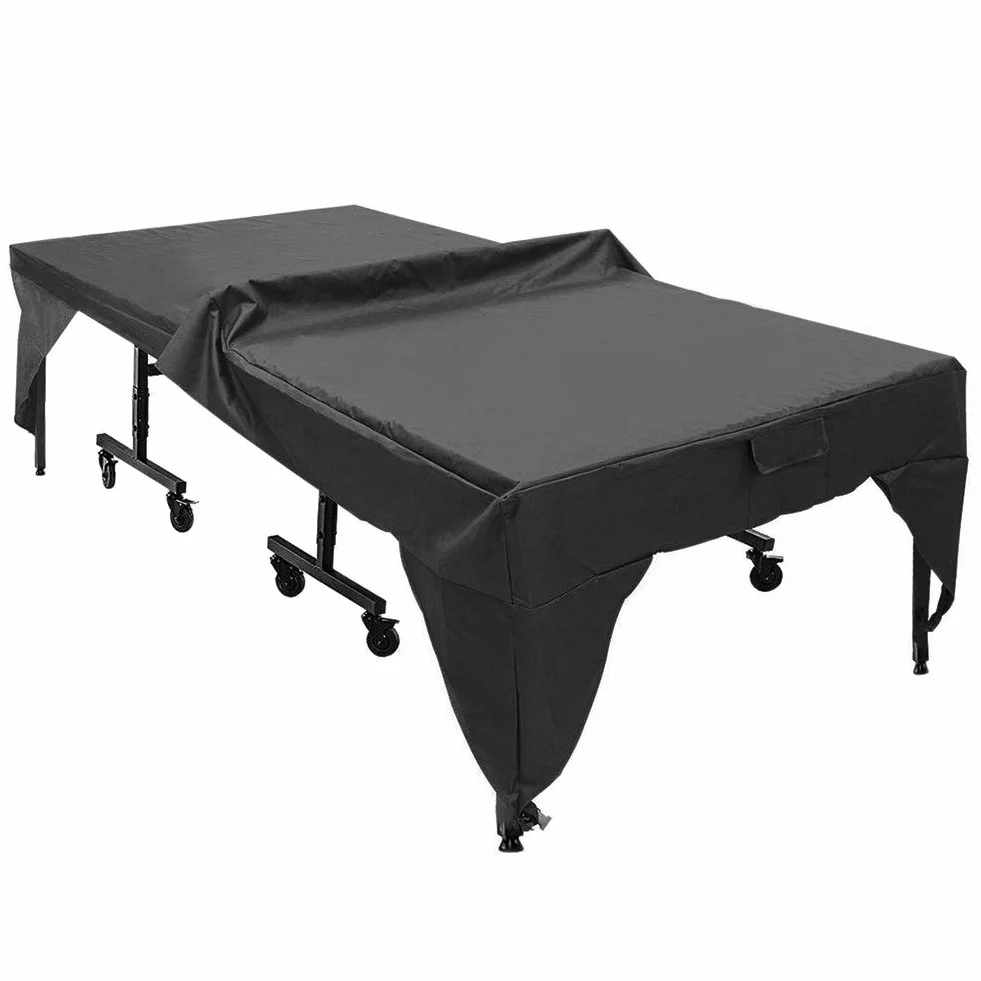Funda Protectora para Mesa de Ping Pong, Protector de Mesa de Ping Pong Impermeable a Prueba de Polvo para Interior y Exterior, Negro (280 x 153 x 73cm)