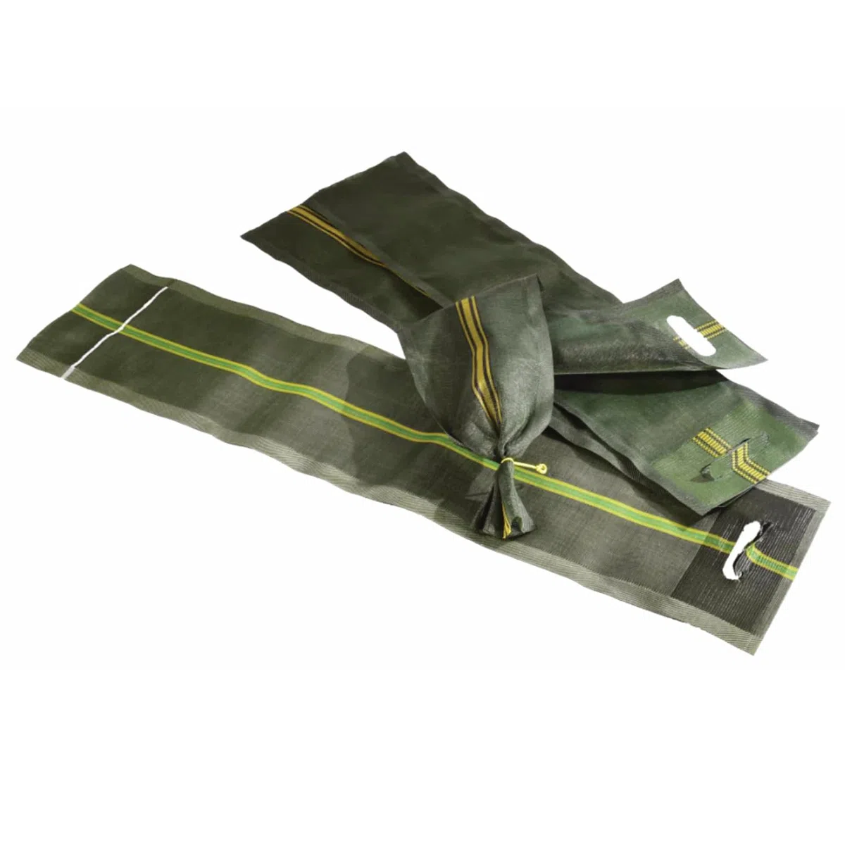 20 bolsas de arena de silo 270 x 1000/1200 mm – con asa/agujero de agarre incluye cierre de alambre – para silo y protección contra inundaciones