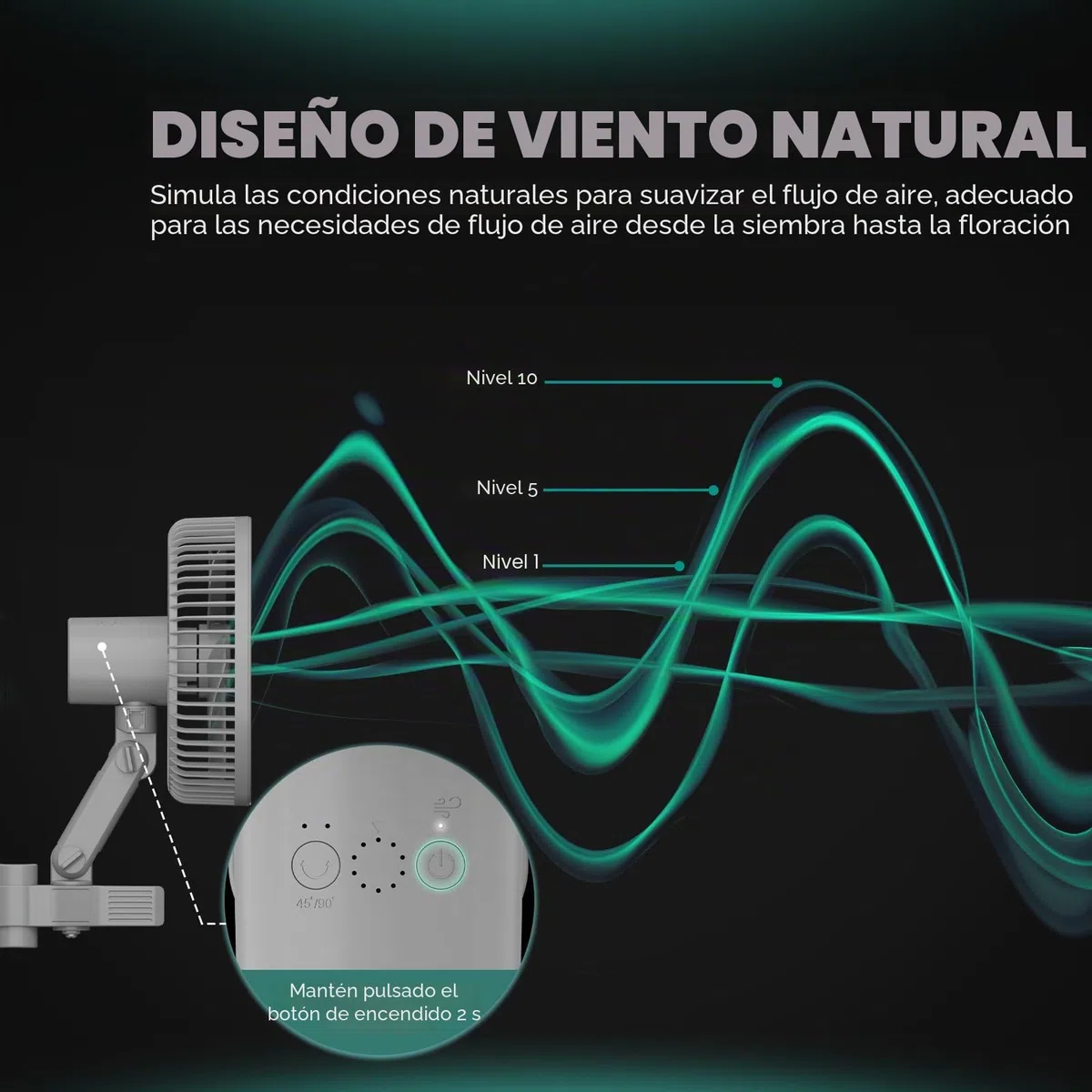 MARS HYDRO Ventilador de clip para tienda de cultivo de 6 pulgadas