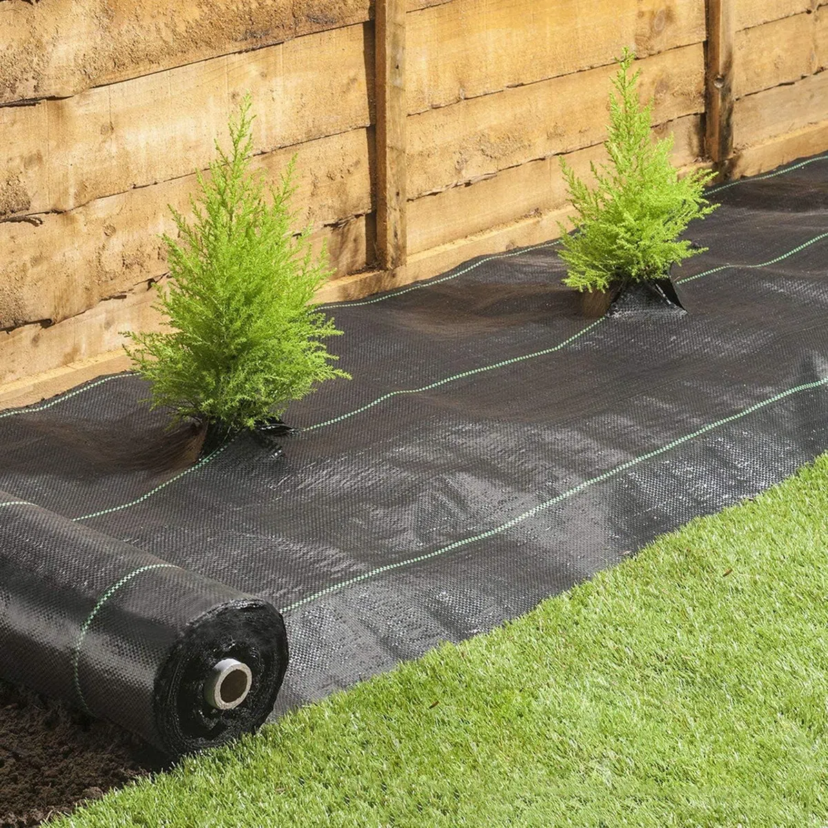 Green Thumbz Malla Antihierbas (1 m x 50 m) - Tela Antihierbas Plegable Transpirable, Protege el Huerto de Maleza - 100 gsm Color Negro