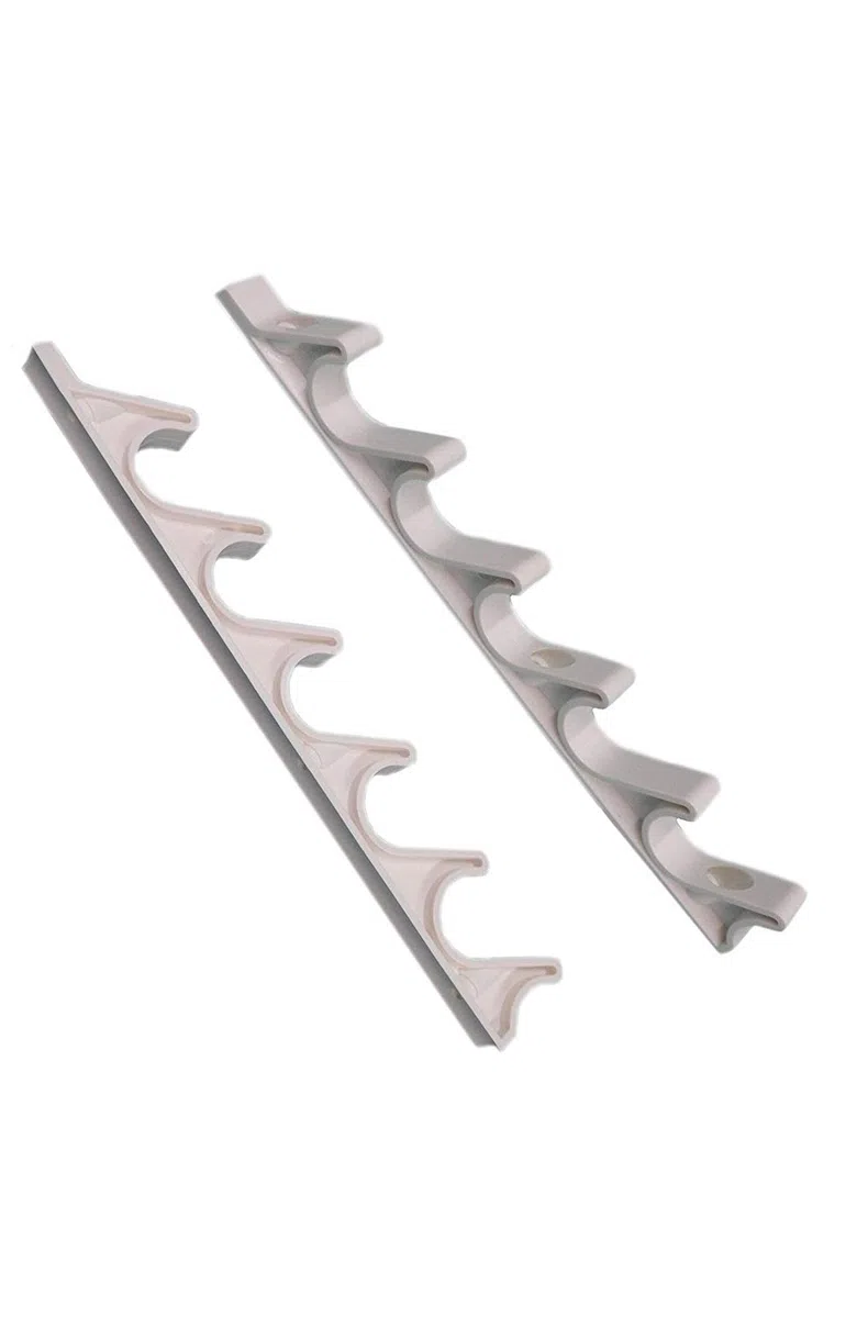 4 soportes de ajuste de nailon blanco de 6 posiciones para patio al aire libre, muebles de patio o tumbonas, reemplazo, soporte de espalda, ajuste multiposición de altura de respaldo de 10 5/8