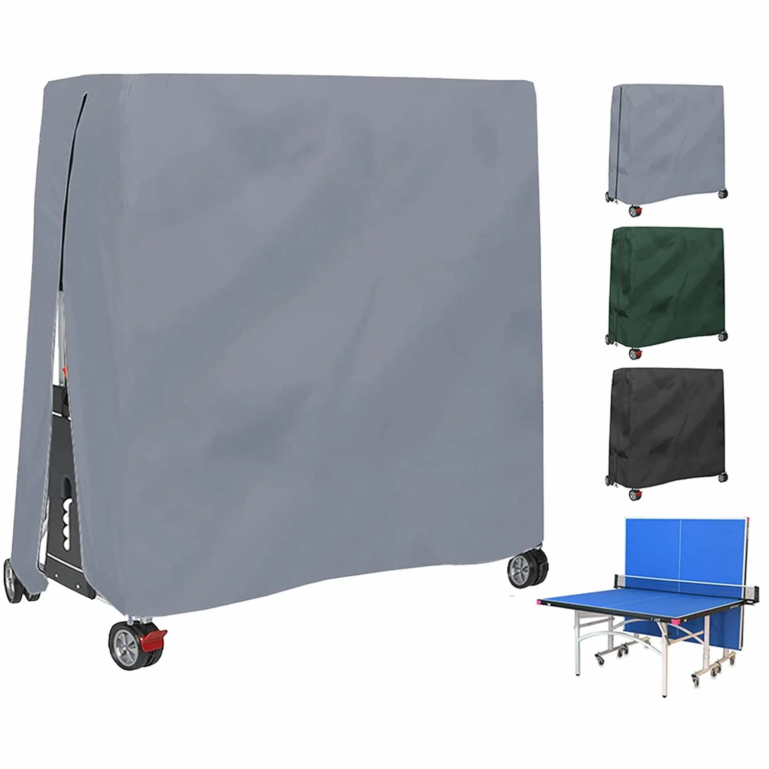 Funda Protectora para Mesa de Plegable Ping Pong A Prueba Polvo Impermeable Puede Ser Usado Interior y Aire Libre (Grey)