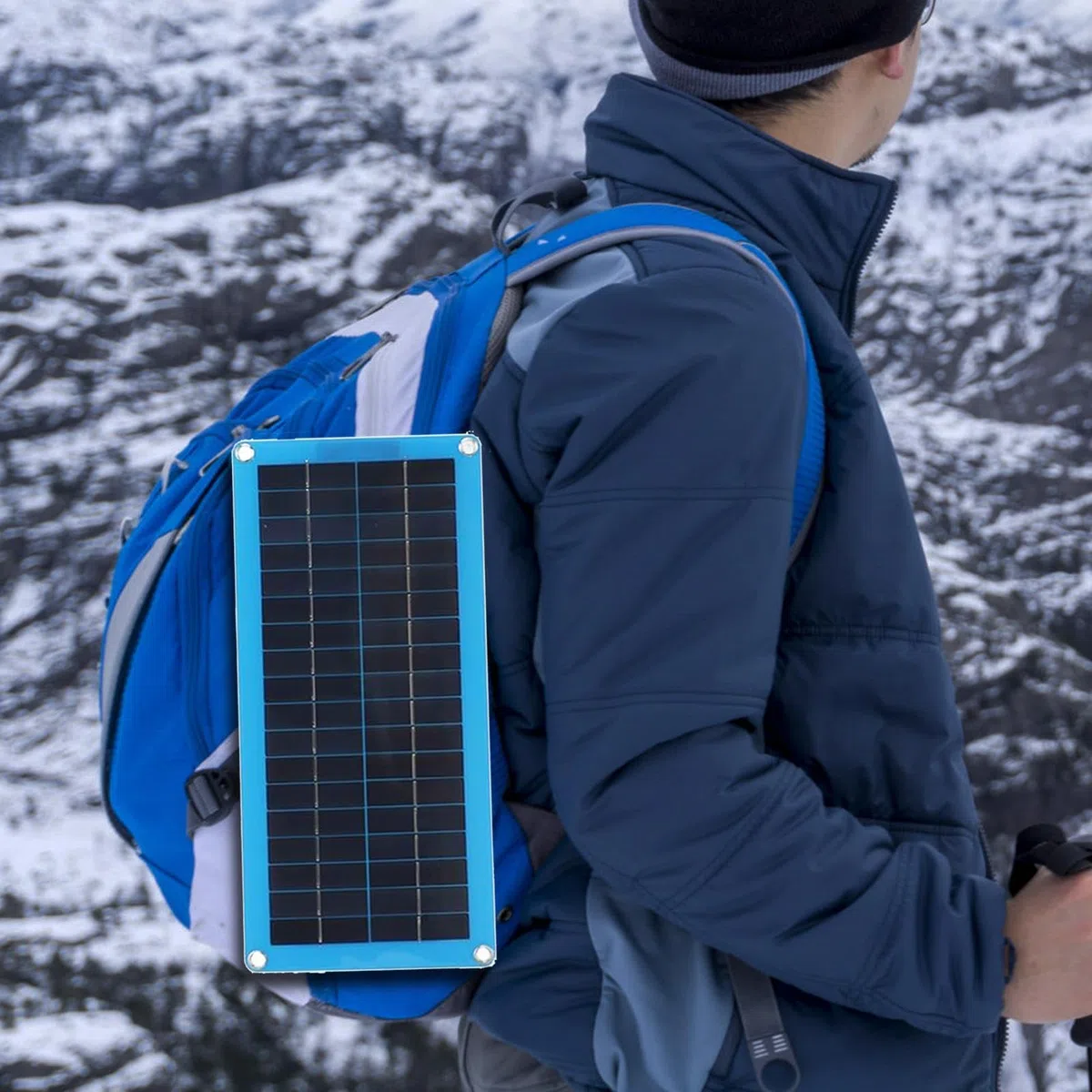 Calefacción Solar Gallinero, 30W Calentador Solar para Acampar, Equipo De Vientos Cálido para Casa De Mascotas, Kit De Energía Solars para Mantener El Calor En Invierno, Kit Energía Solars CAS