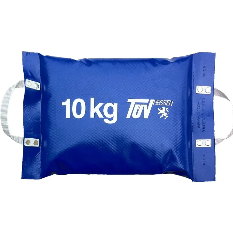 Loidhold - Saco de lastre de lona de trevira de alta calidad, arena de cuarzo, resistente al polvo, incluye asa (10 kg, tamaño de relleno: 32 x 38 x 8 cm)