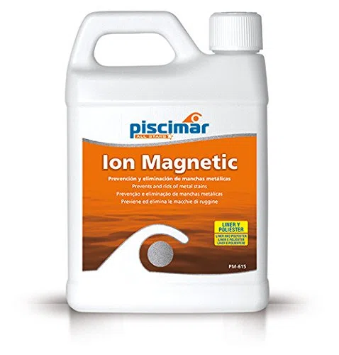Piscimar PM-615 Ión Magnetic: eliminación y prevención de Manchas metálicas Botella 1.2 kg.