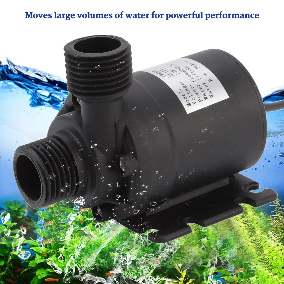 Kit de bomba de agua solar, 30W DC 12V Bomba de fuente de agua de energía solar, bomba agua de energía solar con panel solar para estanque peces estanque jardín cascada piscina