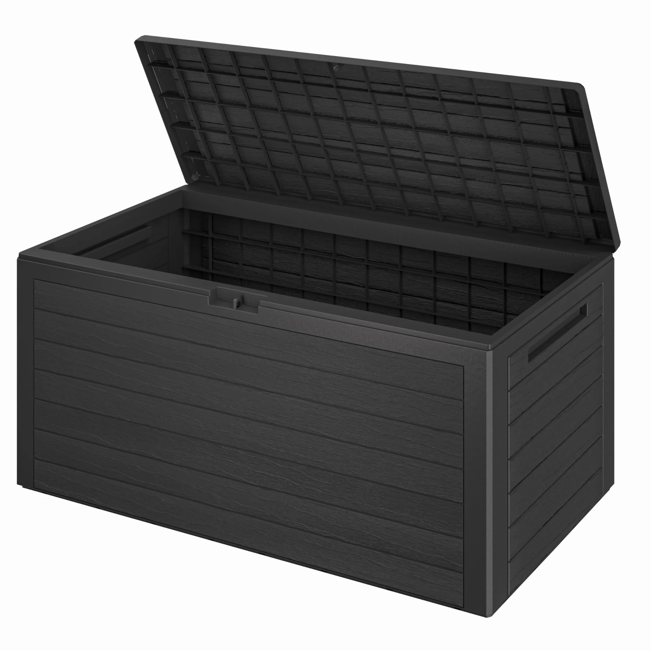 CASARIA® Baúl de Almacenamiento Arcon de Jardín Exterior Cofre de Cojines 280L 116x43x55cm Antracita