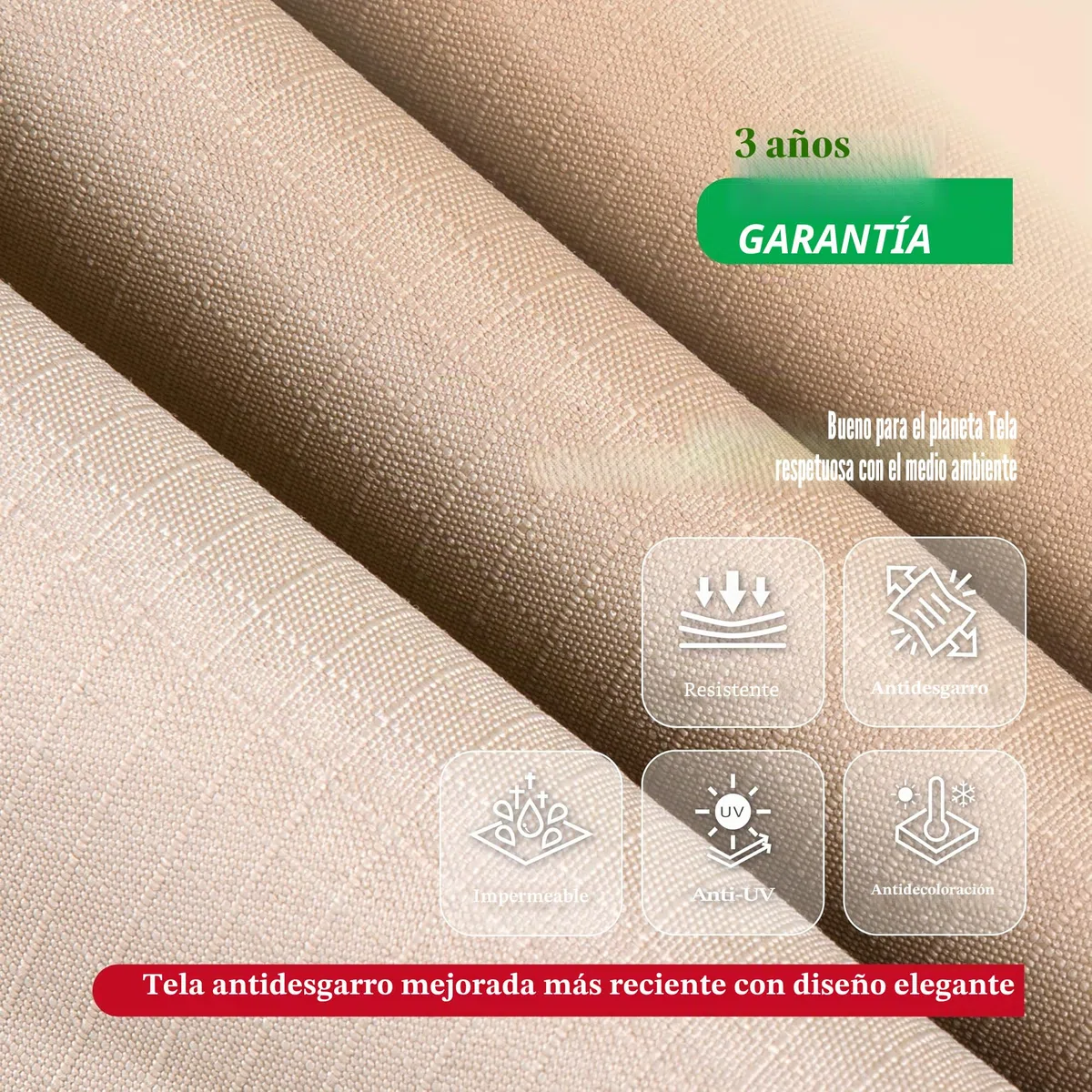 F&J Outdoors Funda para Sofá de Jardín, Tela Ecológica, Impermeable, Resistente a los Rayos UV, Cubierta para Banco de 3 Plazas, Protección contra la Nieve en Invierno, 208x99x61/89cm