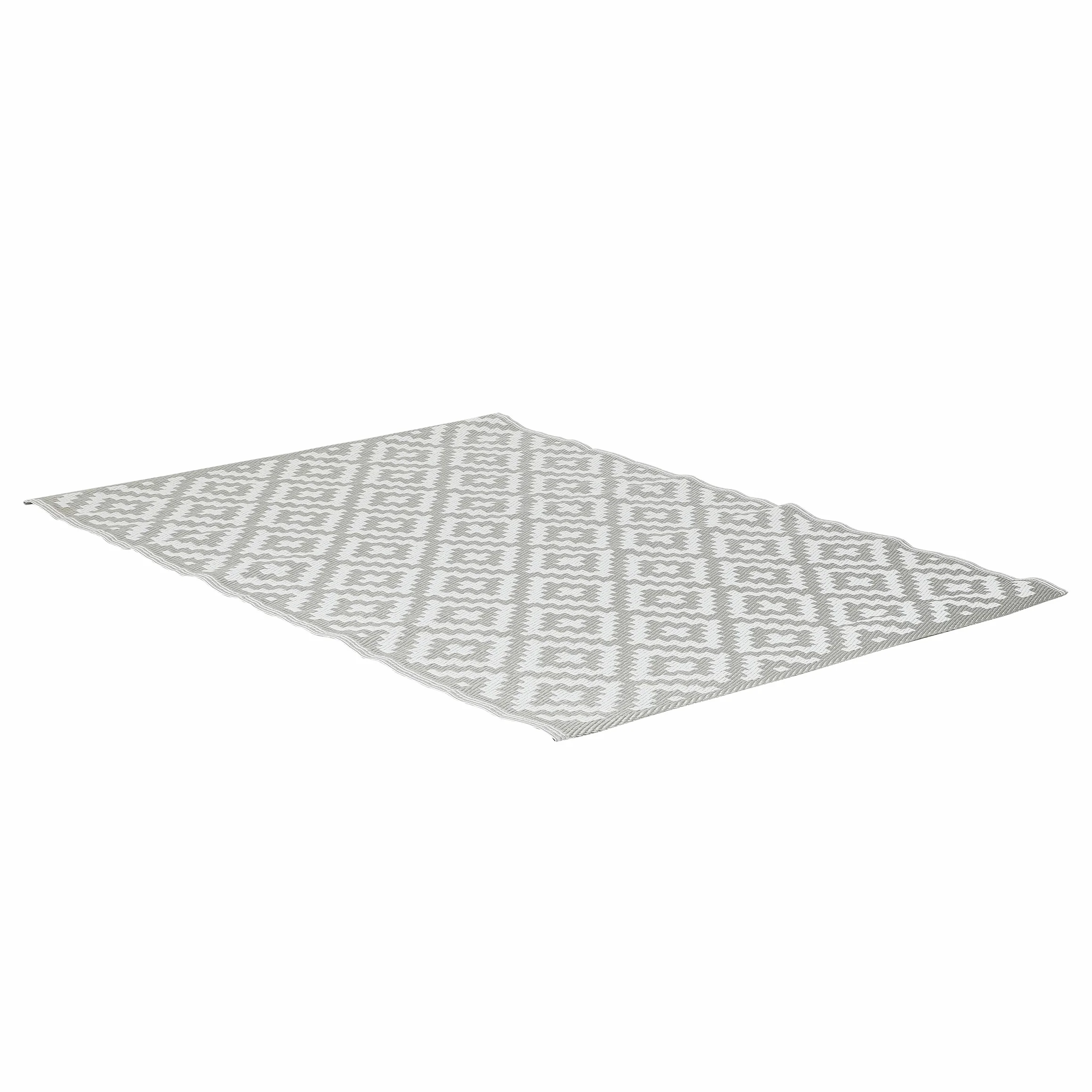 greemotion Alfombra Santo para Uso Interior y Exterior de Polipropileno 100%, Alfombra de Color Beige con un patrón, 200 x 150 cm