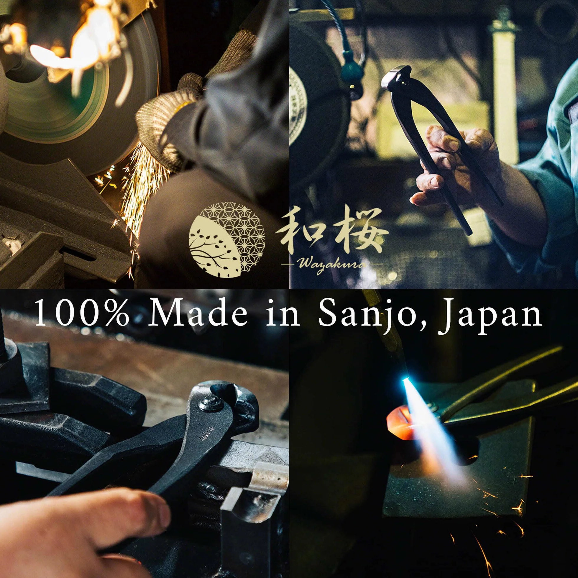 Wazakura Tenazas Corta Troncos para Bonsái 210mm - Forjadas a Mano en Japón, Herramienta Japonesa para Madera Muerta y Viva