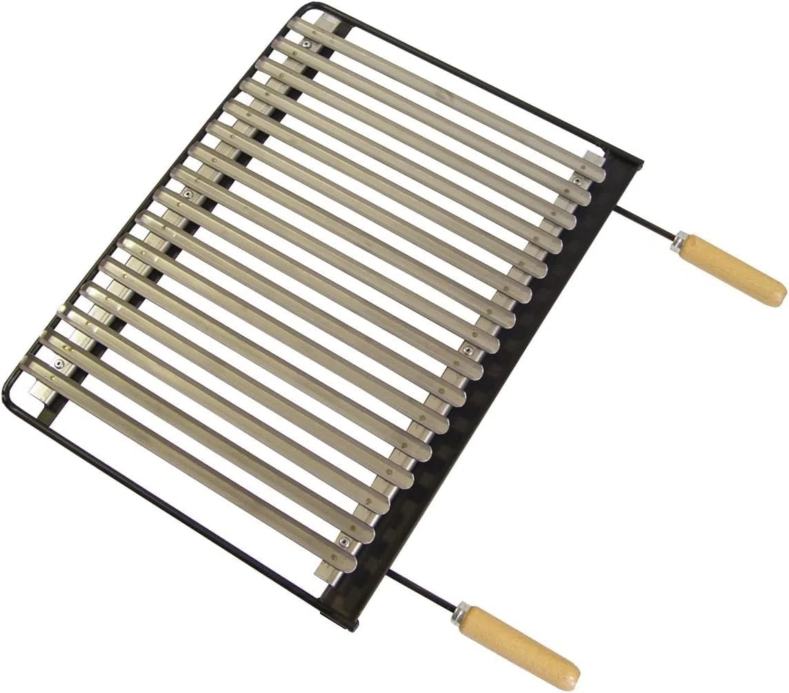 Imex El Zorro – Parrilla Barbacoa Acero Inoxidable | 60x41 cm | Resistente a la Corrosión y Fácil de Limpiar | Compatible con Barbacoas de Carbón, Leña y Gas