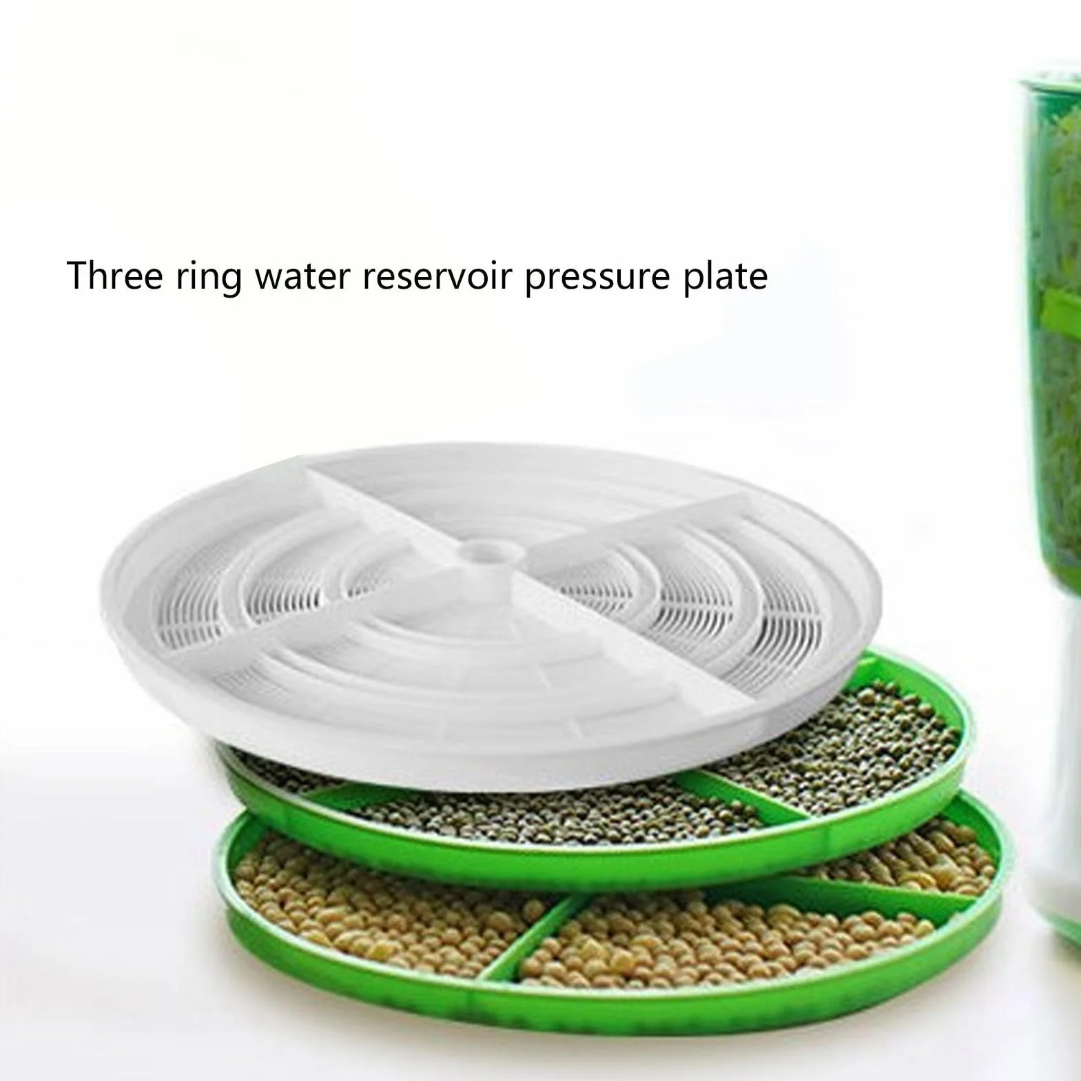Máquina de Germinación de Brotes, Máquina de Germinación de Soja Automática Fácil de Operar de 2 Capas 8W para Hacer Yogur (Enchufe UE 220V)