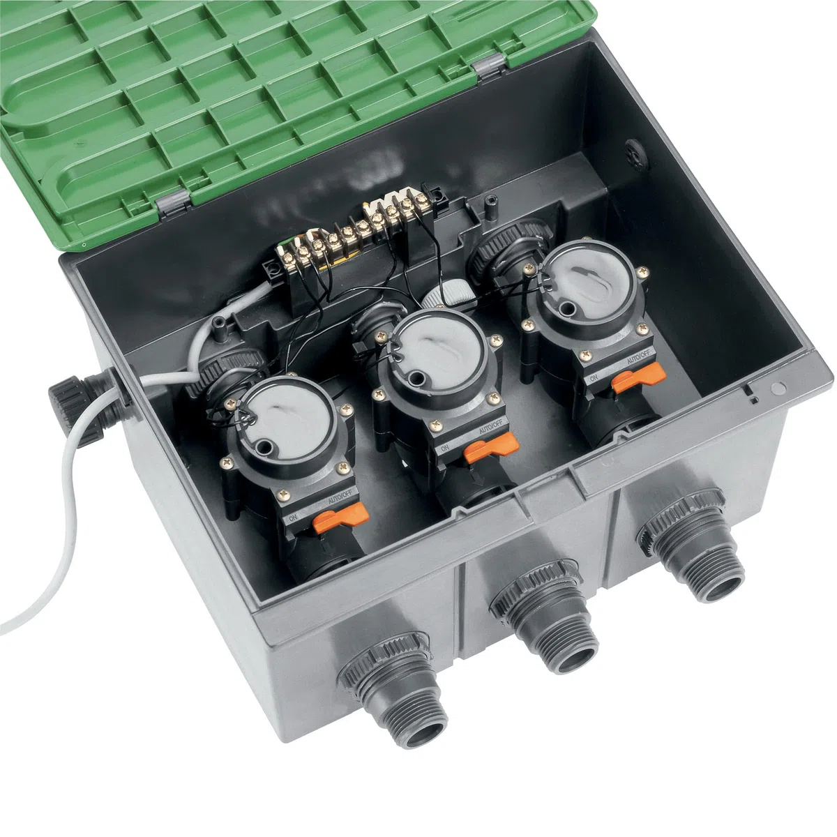 Gardena 1278-20 - Electroválvula (24 V), Negro, Verde, Gris