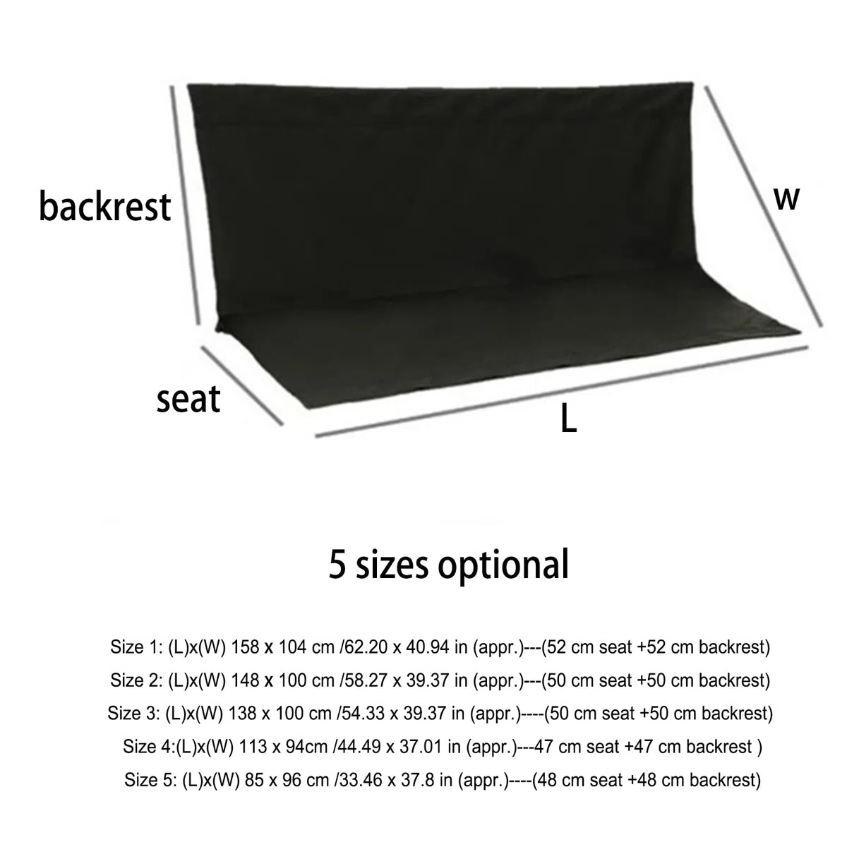 Funda de Asiento de Columpio,Columpio Jardin Exterior Funda Asiento de Reemplazo,Impermeable Tela Oxford 900D,Tela Balancin Jardin(Gray,62.20x40.94in)