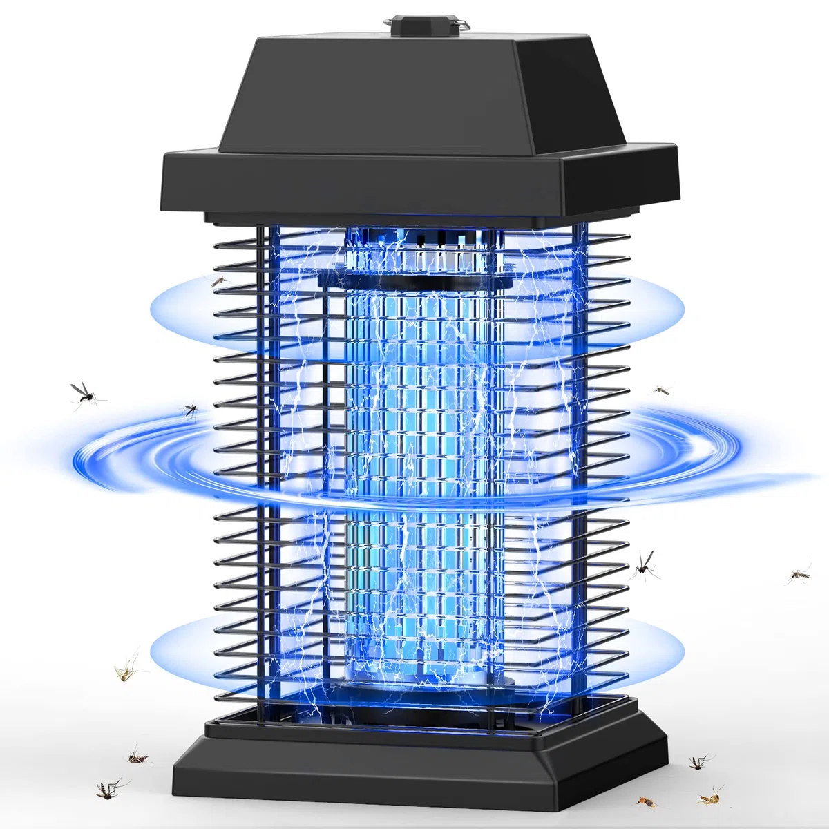 Lampara Antimosquitos Electrico TMACTIME 20W 4500V UV, Mata Mosquitos Electrico Alcance Efectivo de 100m² Sin Químicos Tóxicos, Adecuado para Interiores y Exteriores Como Cocina, Sala de Estar, Jardín