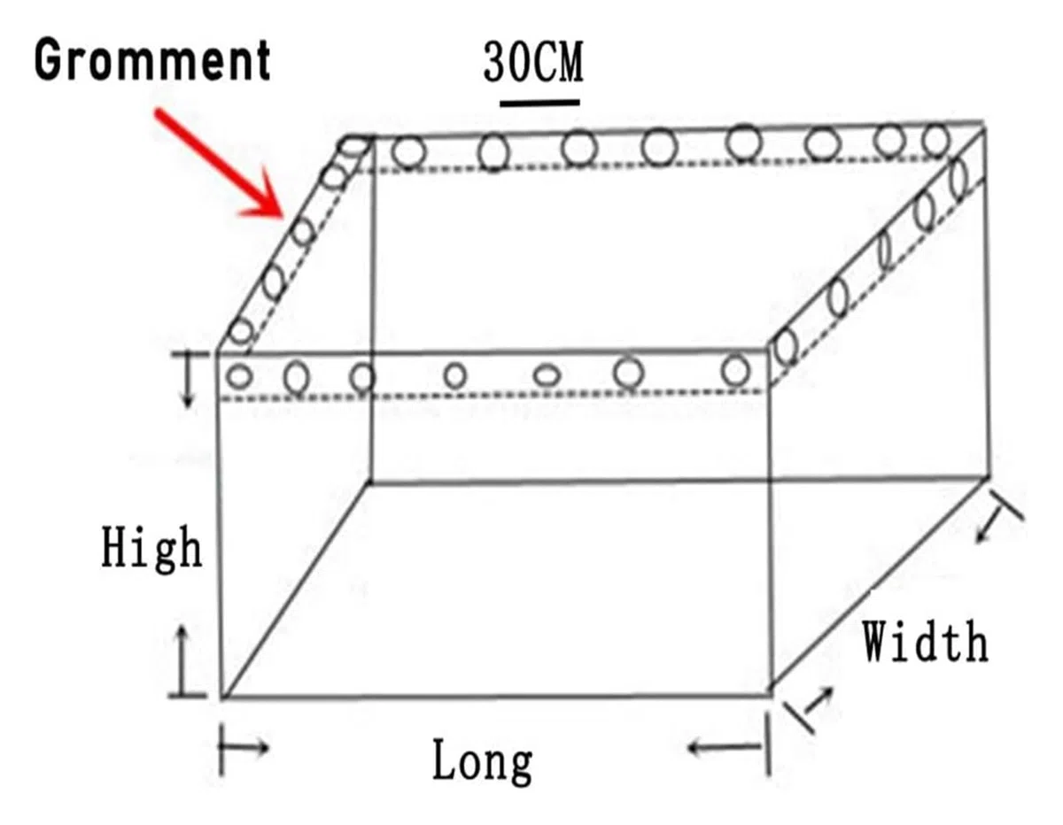Estanque de jardín, Estanque Plegable para Peces, Tanque Temporal de Lona Impermeable, Piscina de Almacenamiento de Agua con Lona Resistente de 0,5 mm para Peces de Agua Salada, Tortugas koi con DREN