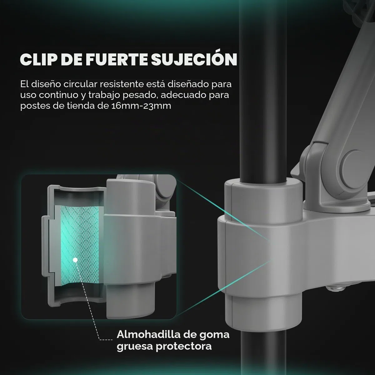 MARS HYDRO Ventilador de clip para tienda de cultivo de 6 pulgadas