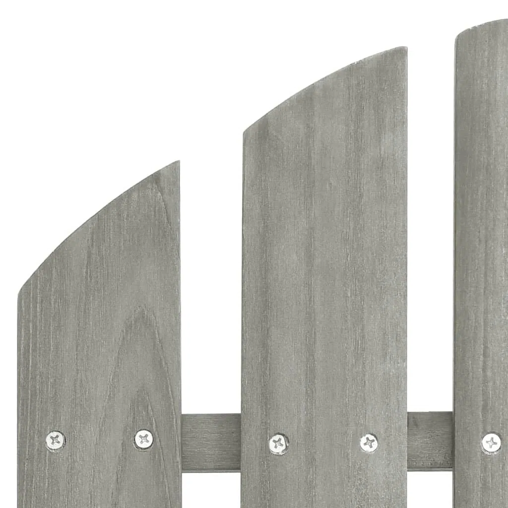 Genérico Sillas Adirondack de jardín y mesita Madera Maciza Abeto Gris,Mobiliario,Muebles de jardín,Asientos de Exterior,Sillas de jardín,Gris,22 kg,310068