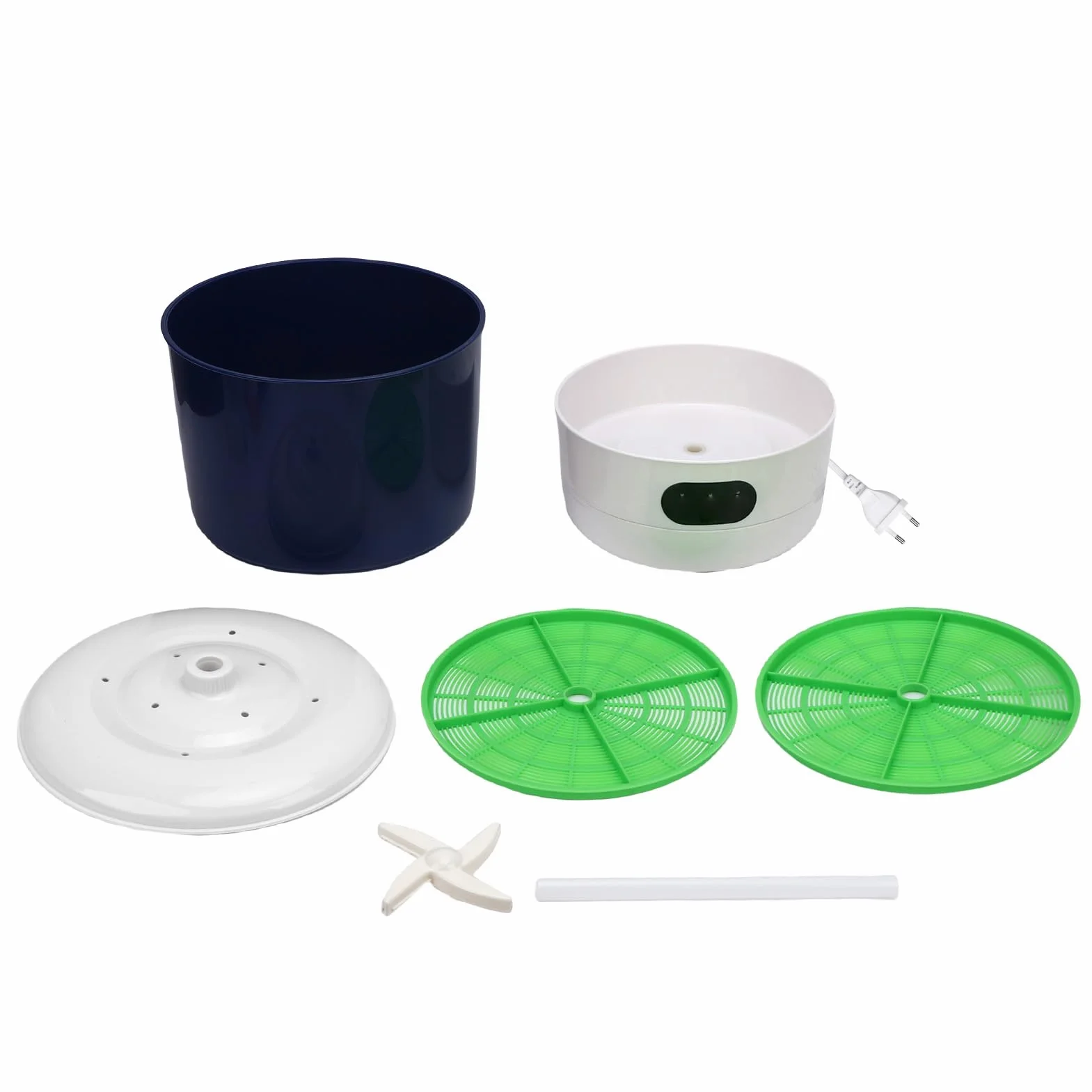 Qcwwy Máquina de Brotes de Frijol, de Pulverización Giratorio de 360 ​​grados Kits de Cultivo de Germinador de Semillas Diseño de Bloque de Luz Fabricante de Brotes Circulación (Normativa europea