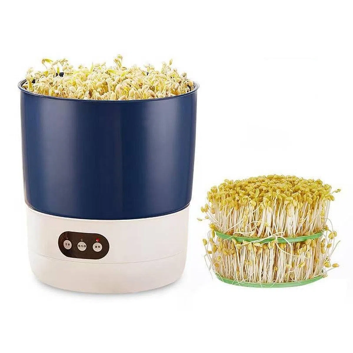 Máquina de Brotes Recipiente Germinador Automático de Irrigación 360 Grados Configuración Climatizada Resistente Apta para Uso Familia