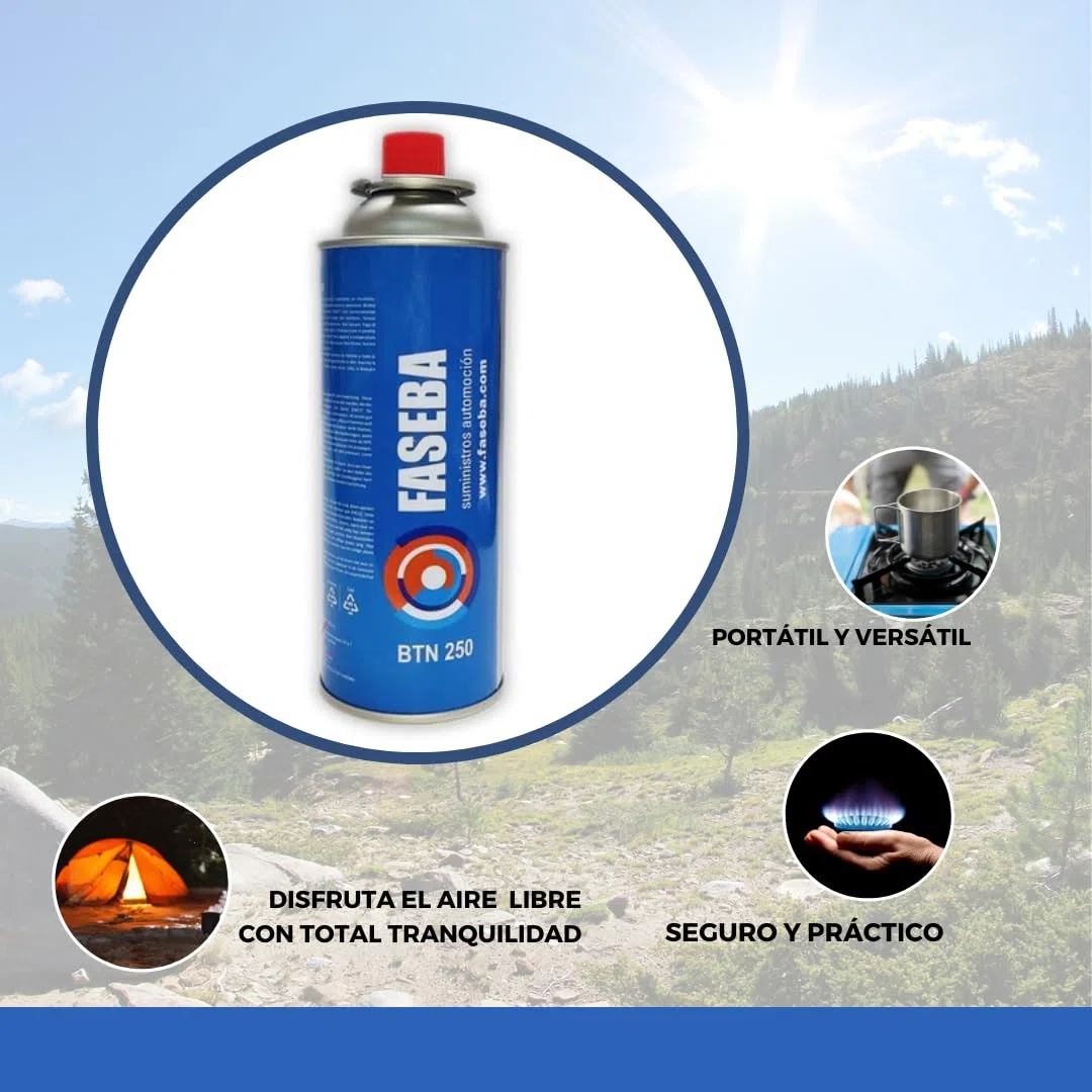 28 Unidades de Cartucho de Gas para Camping CP250 227 g con sistema de seguridad. Ideal para cocinas portátiles, sopletes, hornillos quemadores. bombona camping gas portátil, cartucho camping gas.